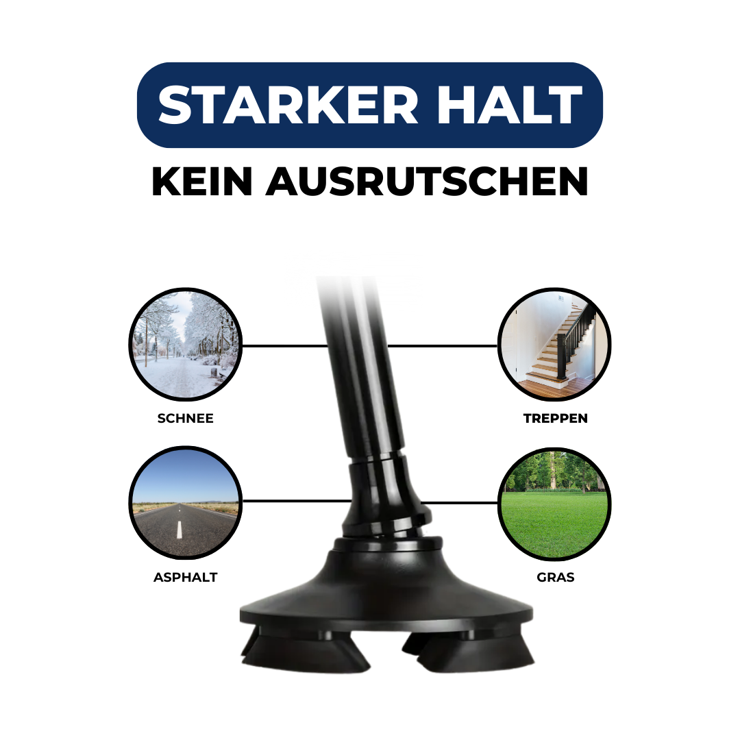 FreiStand™ - Faltbarer Gehstock