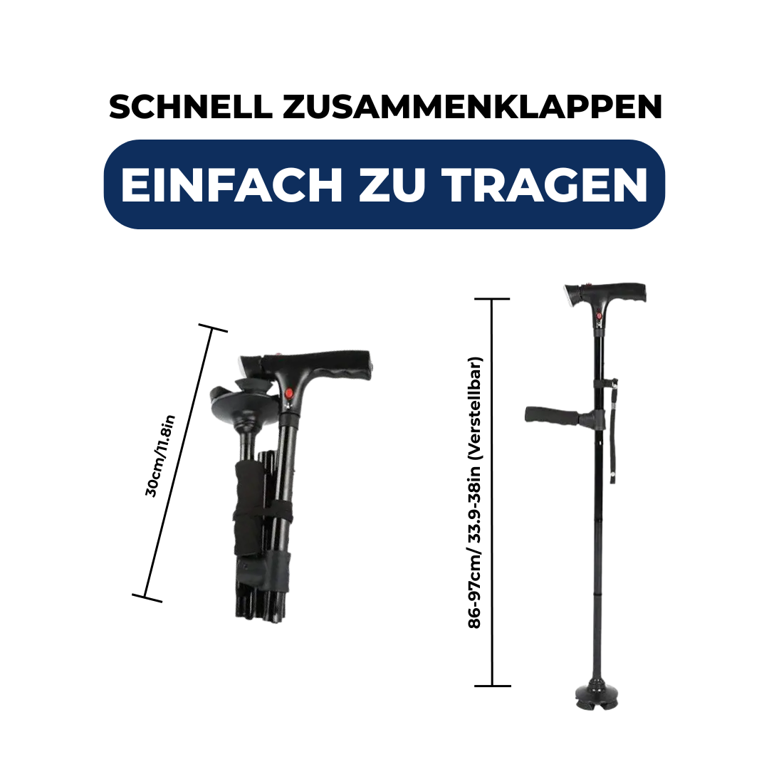 FreiStand™ - Faltbarer Gehstock